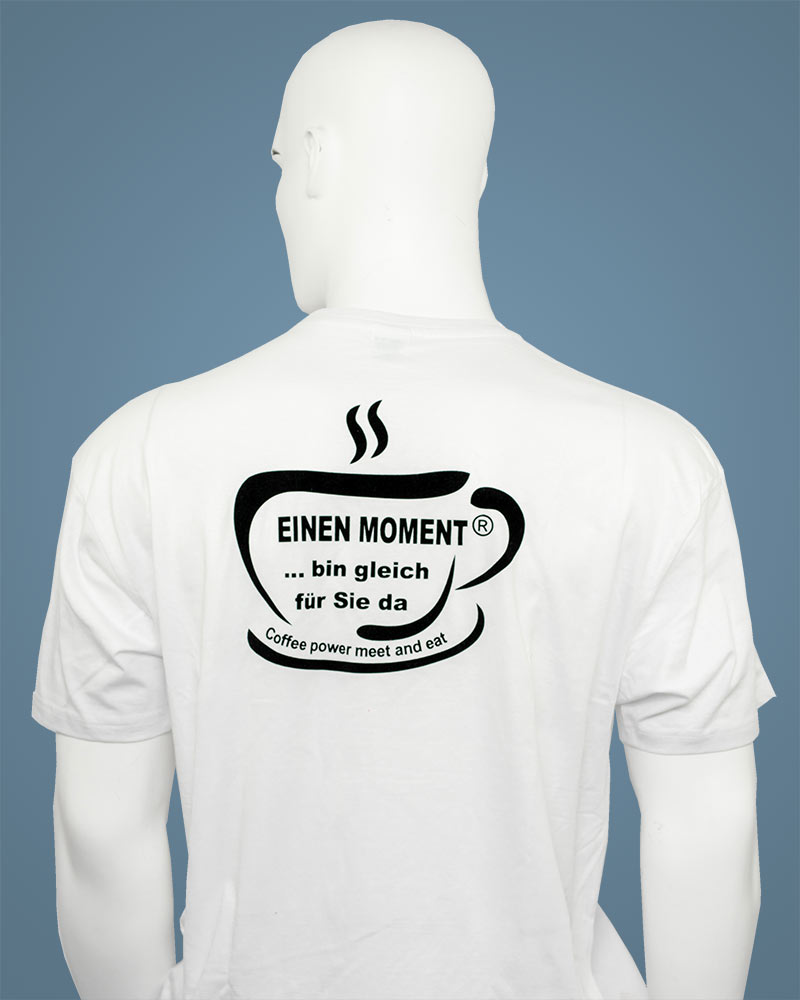 T-Shirt Rundhals "coffee power"